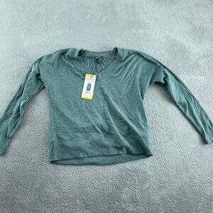 Buffalo David Bitton Womens Green V-Neck Sweater S 75% Viscose 21% NWT 0526